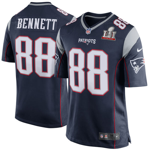 Martellus Bennett New England Patriots Nike Super Bowl LI Bound Game Jersey - Navy